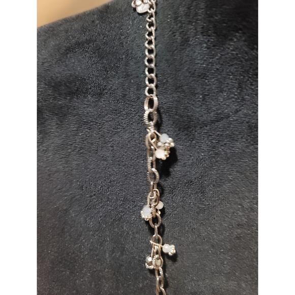 Women's Multi Strand Beaded Necklace With Faceted Beads And Lobster Clasp Design - Picture 7 of 7